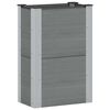 vidaXL Hochbeet Grau 50 x 30 x 72 cm alu.