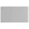 vidaXL K&uuml;chenr&uuml;ckwand 2 pcs Hellgrau 70 x 40 cm Geh&auml;rtetes Glas