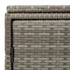 vidaXL Gartenschrank Grau 110x55x60,5 cm Poly Rattan