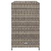 vidaXL Gartenschrank Grau 83x45x76 cm Poly Rattan