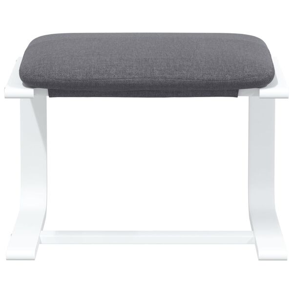 vidaXL Fu&szlig;hocker Dunkelgrau 51x41x40 cm Stoff