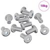 vidaXL Schraube mit Sperre Uni 4865 pcs Silber Stahl