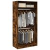 vidaXL Kleiderschrank R&auml;uchereiche 100x50x200 cm Holzwerkstoff