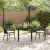 vidaXL Garten Essgruppe 3 pcs Braun Pulverbeschichteter Stahl