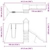 vidaXL Spielturm Massivholz Douglasie