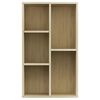 vidaXL Bücherregal/Sideboard Sonoma Eiche 50x25x80 cm Holzwerkstoff
