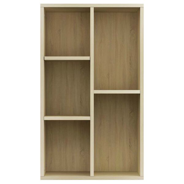vidaXL Bücherregal/Sideboard Sonoma Eiche 50x25x80 cm Holzwerkstoff
