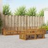 vidaXL Outdoor-Sofagarnitur 8 pcs Natur Massivholz Akazie
