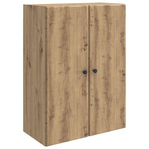 vidaXL Wandschrank 66 x 34,5 x 90 cm Holzwerkstoff Artisan-Eiche
