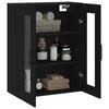 vidaXL Wandschrank Schwarz 69,5x34x90 cm
