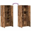 vidaXL Highboard Altholz 80 x 35 x 180 cm Holzwerkstoff