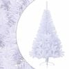 vidaXL K&uuml;nstlicher Halb-Weihnachtsbaum mit St&auml;nder Wei&szlig; 120 cm PVC