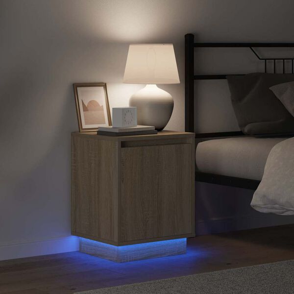 vidaXL Nachttisch Sonoma-Eiche 39 x 34,5 x 50 cm Holzwerkstoff