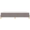 vidaXL Boxspringbett mit Matratze Taupe 120 x 200 cm Stoff