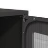 vidaXL Highboard Schwarz 68x39x123 cm Stahl