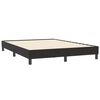 vidaXL Boxspringbett mit Matratze & LED Schwarz 160x210 cm Samt