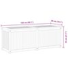 vidaXL Gartenbox 150x50x55 cm Massivholz Teak