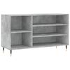 vidaXL Schuhregal Betongrau 102x36x60 cm Holzwerkstoff