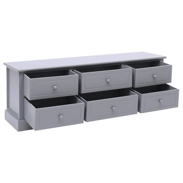 vidaXL Flurbank Dunkelgrau 115x30x40 cm Holz