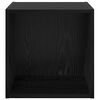 vidaXL Wandschrank Schwarz Eichen-Optik 37 x 37 x 37 cm Holzwerkstoff
