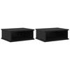 vidaXL Nachttisch 2 stk. Schwarz Eichen-Optik 40 x 31 x 15 cm