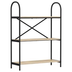 vidaXL B&uuml;cherregal 3 Ebenen 80 x 30 x 109 cm Holzwerkstoff