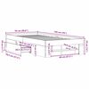 vidaXL Bettgestell Grau Sonoma 90x190 cm Holzwerkstoff