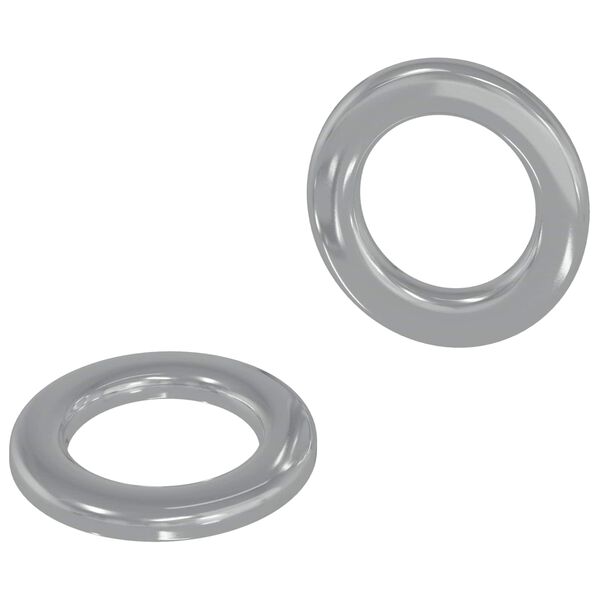 vidaXL Unterlegscheiben 2 pcs Silber 10 x 10 x 0,8 mm Eisen