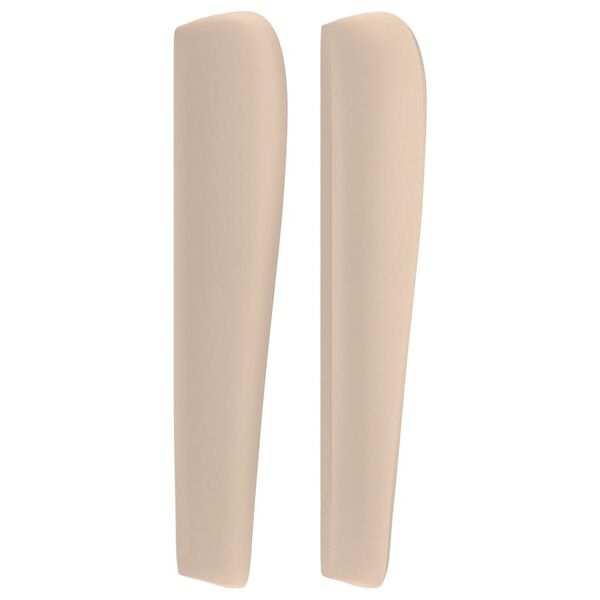 vidaXL Kopfteil mit Ohren Cappuccino-Braun 103x23x118/128cm Kunstleder