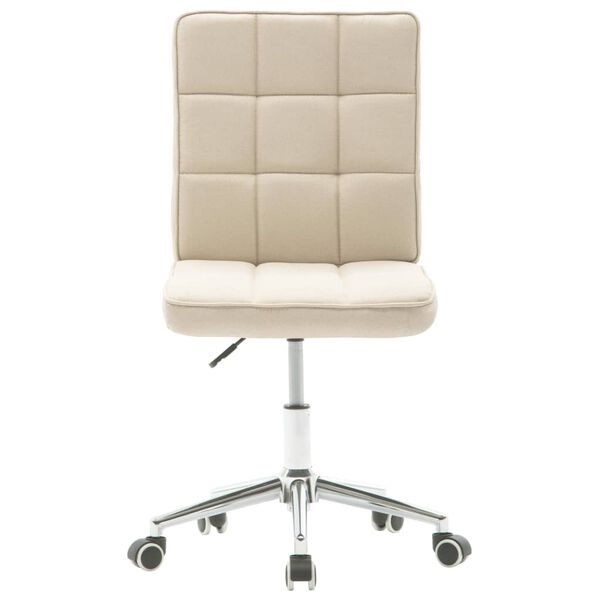 vidaXL Esszimmerst&uuml;hle 6 Stk. Creme Stoff