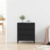 vidaXL Sideboard Schwarz Eichen-Optik 60 x 35 x 70 cm Holzwerkstoff