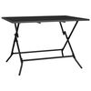 vidaXL Gartentisch Klappbar Anthrazit 110x80x72 cm Stahlgitter