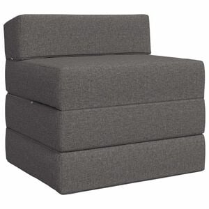 vidaXL Klappbares Schlafsofa Hellgrau 70 x 60 x 63 cm Stoff