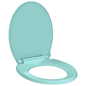 vidaXL Toilettensitz mit Absenkautomatik Gr&uuml;n Oval