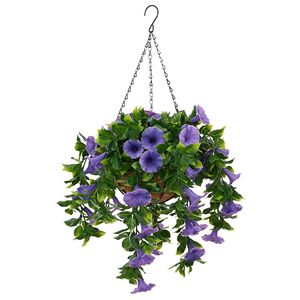 vidaXL K&uuml;nstliche Blumen Lila 66 x 75 x 70 cm PE und Stahl