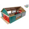 Kids Globe Stall mit 4 Windschutzgitter 1:32 Natur