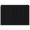 vidaXL TV-Wandschrank Schwarz 59,5 x 31 x 40 cm Holzwerkstoff