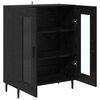vidaXL Sideboard Schwarz Eichen-Optik 69,5 x 34 x 90 cm Holzwerkstoff