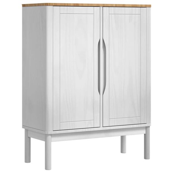vidaXL Sideboard Wei&szlig; 70 x 30 x 70,5 cm Massivholz Kiefer