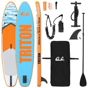 vidaXL Aufblasbares Stand-Up-Paddle-Board TRITON 305 x 76 x 15 cm Blau