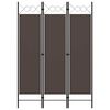 vidaXL 3-tlg. Raumteiler Braun 120 x 180 cm