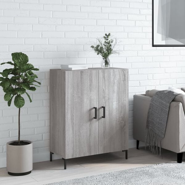 vidaXL Sideboard Grau Sonoma 69,5x34x90 cm Holzwerkstoff