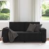 vidaXL 2-Sitzer-Sofa Schwarz 180x78x84 cm Samt