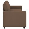 vidaXL 3-Sitzer-Sofa Braun 220x77x82 cm Stoff