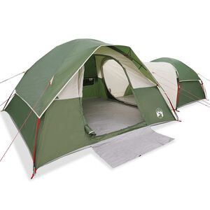 vidaXL Campingzelt 5 Personen Gr&uuml;n Wasserdicht
