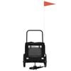 vidaXL Fahrradanh&auml;nger f&uuml;r Haustiere Schwarz 124,5 x 63,5 x 53 cm