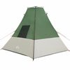 vidaXL Tipi Zelt mit Dach mit Speicher Gr&uuml;n 383 x 338 x 217 cm Taft