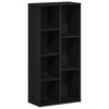 vidaXL B&uuml;cherregal Schwarz Eichen-Optik 50x25x104 cm Holzwerkstoff