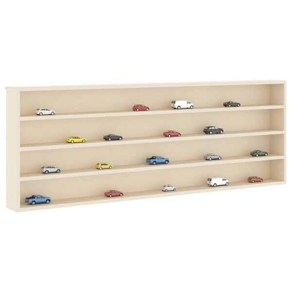 vidaXL Wanddisplay-Case Beige 100 x 8,5 x 36 cm Holzwerkstoff