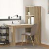 vidaXL Schreibtisch Sonoma-Eiche 122 x 67 x 145 cm Holzwerkstoff